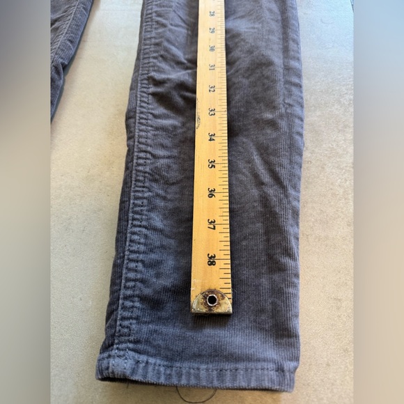 GAP High Rise Grey Corduroy Skinny Leggings Pants Sz 8/29T - Picture 9 of 12